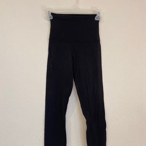 High waisted black lululemon leggings size 2 28”